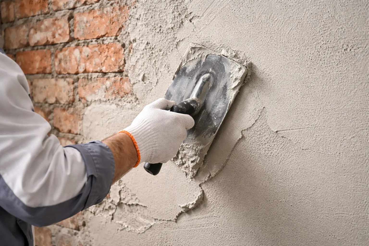 Schematische Darstellung der Negativabdichtung: trockene Innenoberfläche bei feuchtem Außenmauerwerk