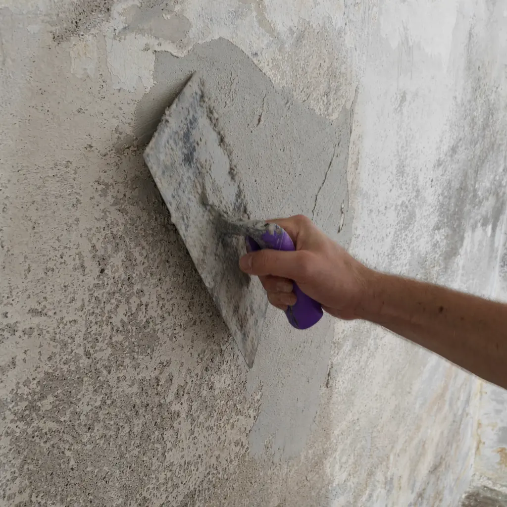 Schritt 4 – Egalisieren der Wand mit TOBOLIN Sperrputz und Glättkelle
