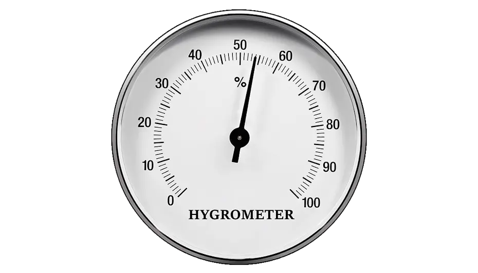 Analoges Hygrometer von Stadler Form zur Messung der Raumluftfeuchte